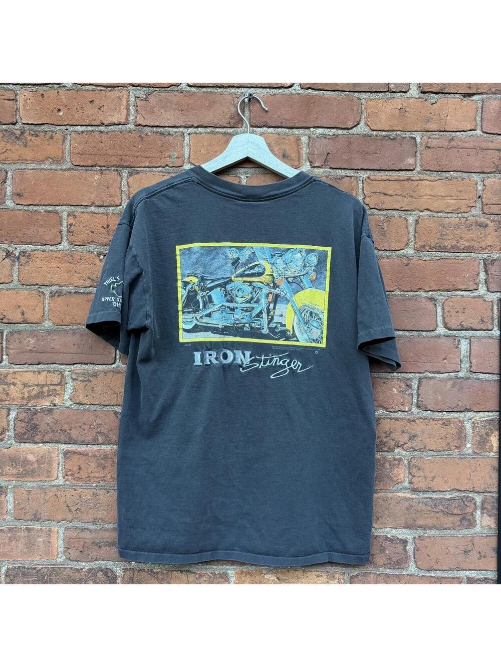 vintage Harley Davidson embroidered iron stinger t shirt L